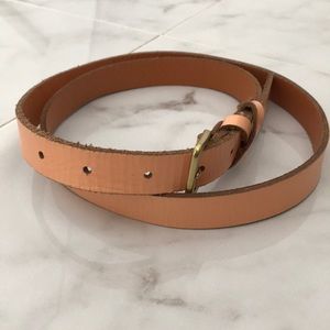 Peach Leather Boutique Belt